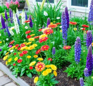Designing a Perennial Flower Bed That Blooms All Year