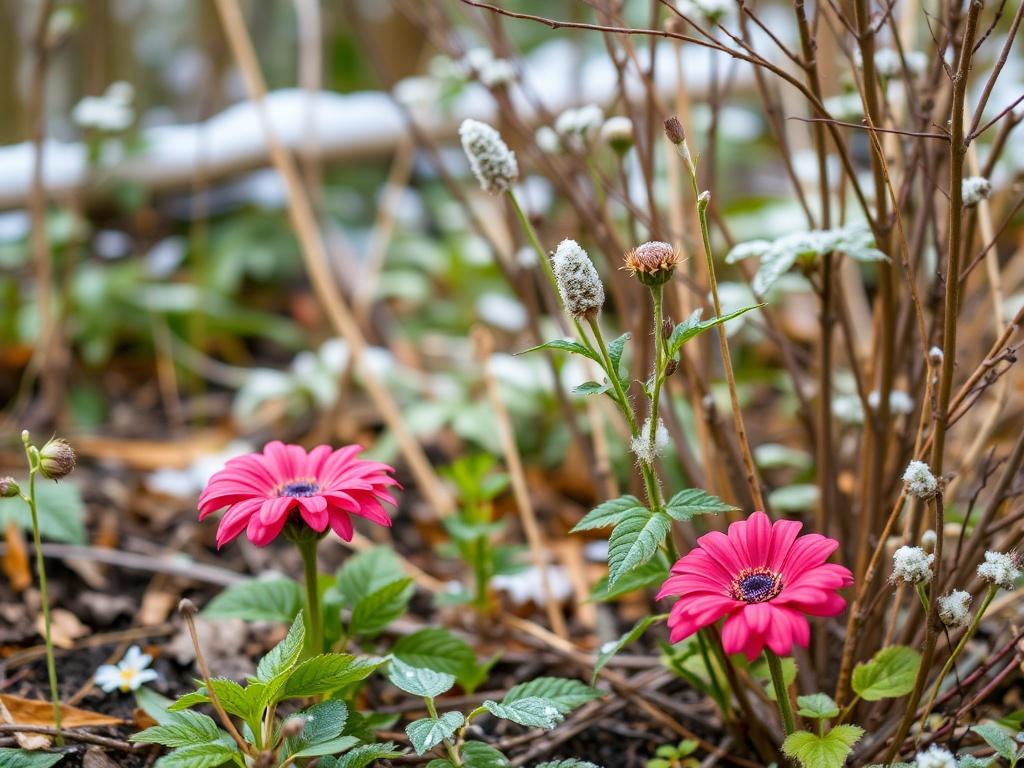     Den Garten winterfest machen. Vida silvestre y jardín sostenible durante el invierno