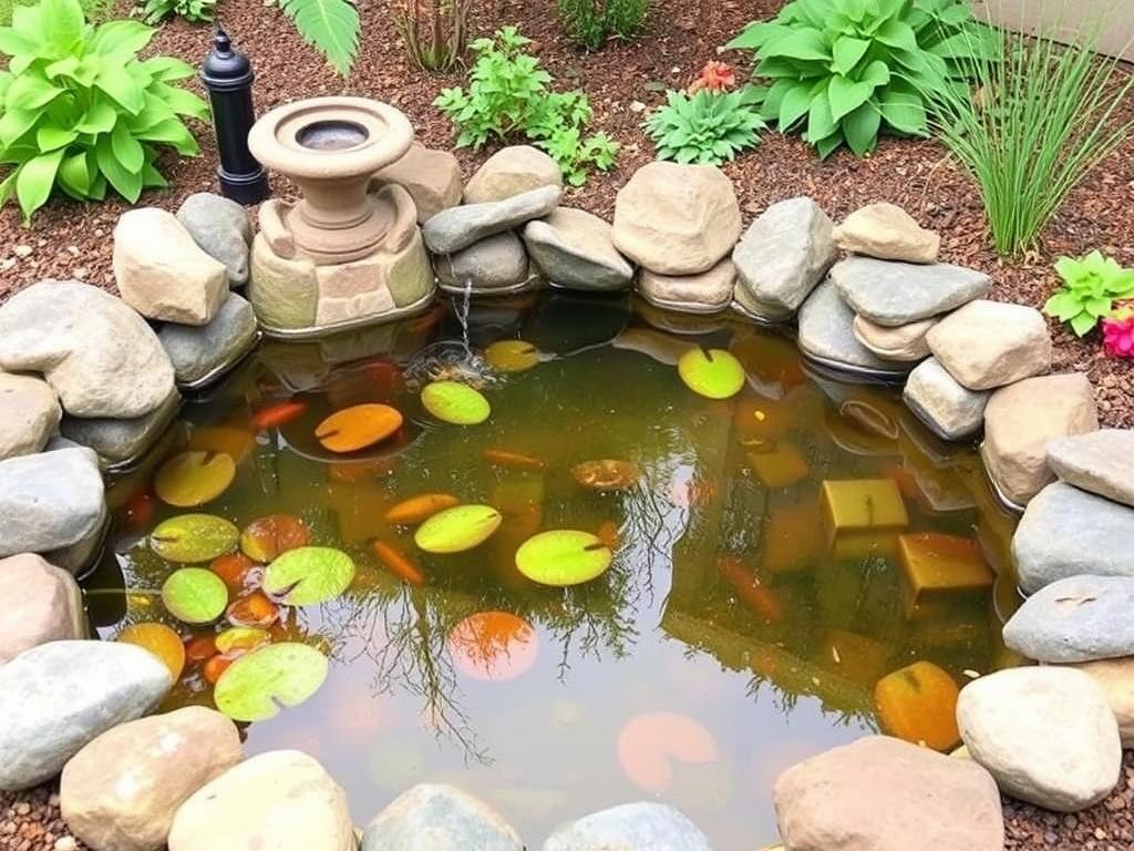     Einen kleinen Gartenteich anlegen. Instalación de bomba y filtración: cuando y cómo
